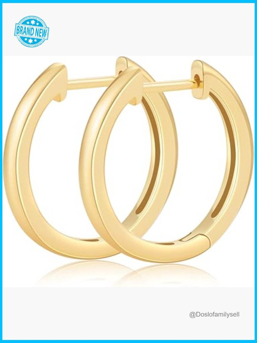 14k Gold Huggie Hoop Earrings Dainty Minimalist Hypoallergenic Jewelry
